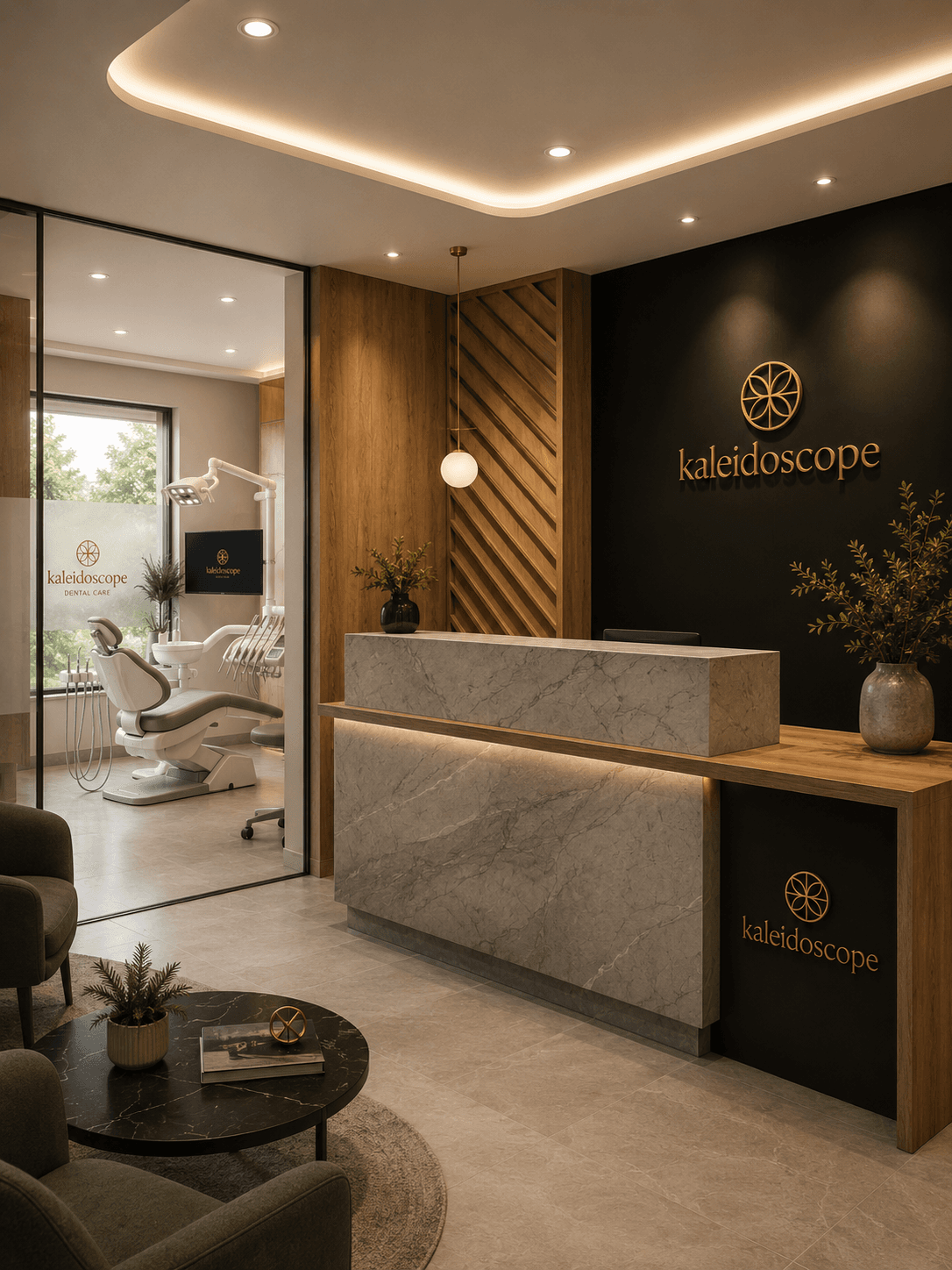 Kaleidoscope Dental Specialists reception in Marylebone